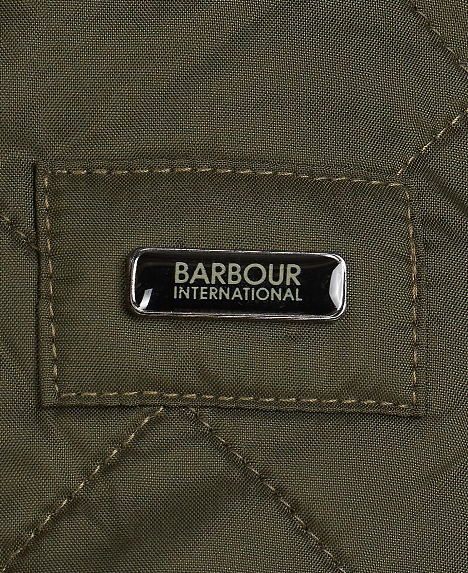 Barbour International Veste Homme Ariel Polair intérieur - écusson
