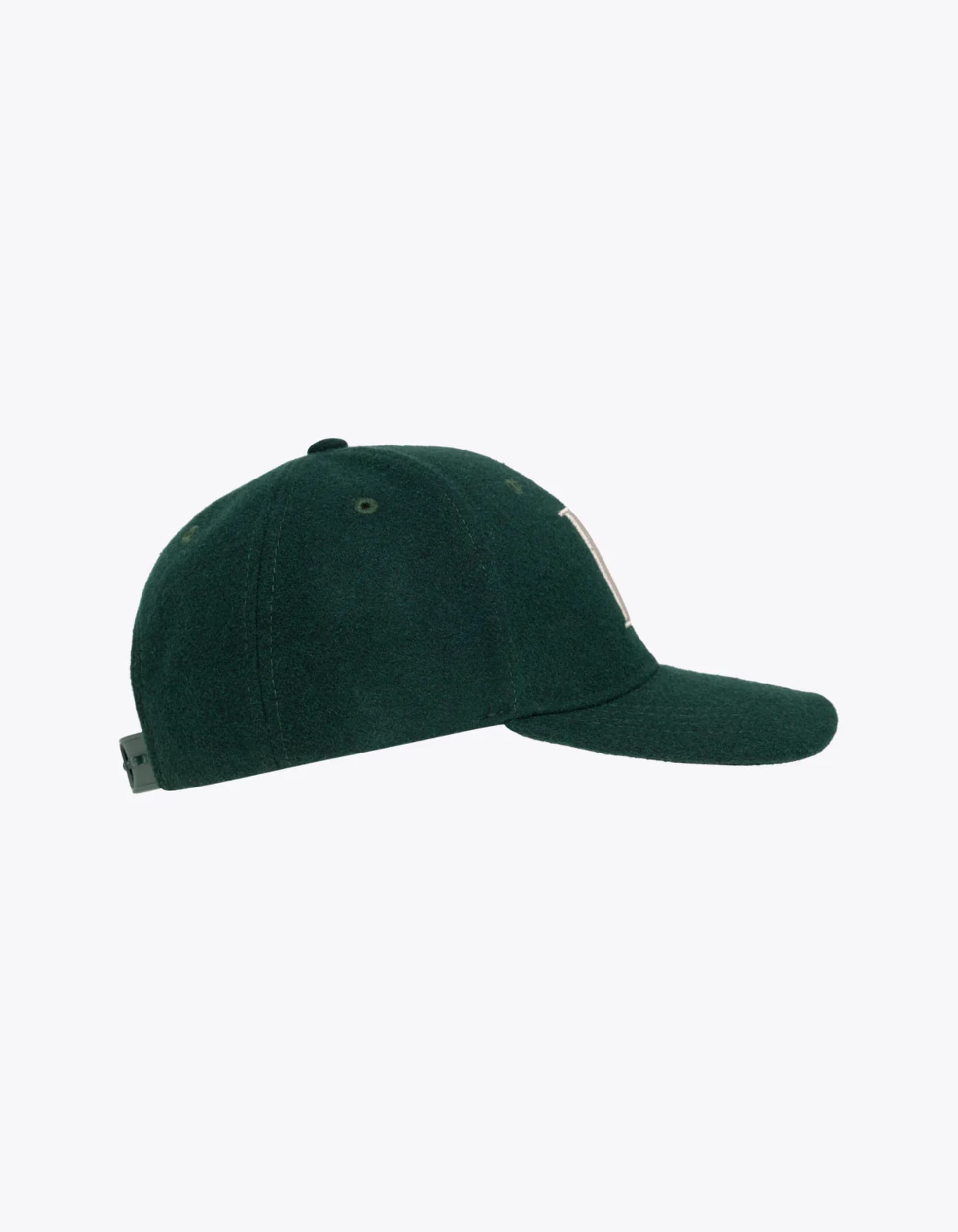 casquette Encore en laine de la marque Les Deux pour Homme en couleur pine green et ivory de côté