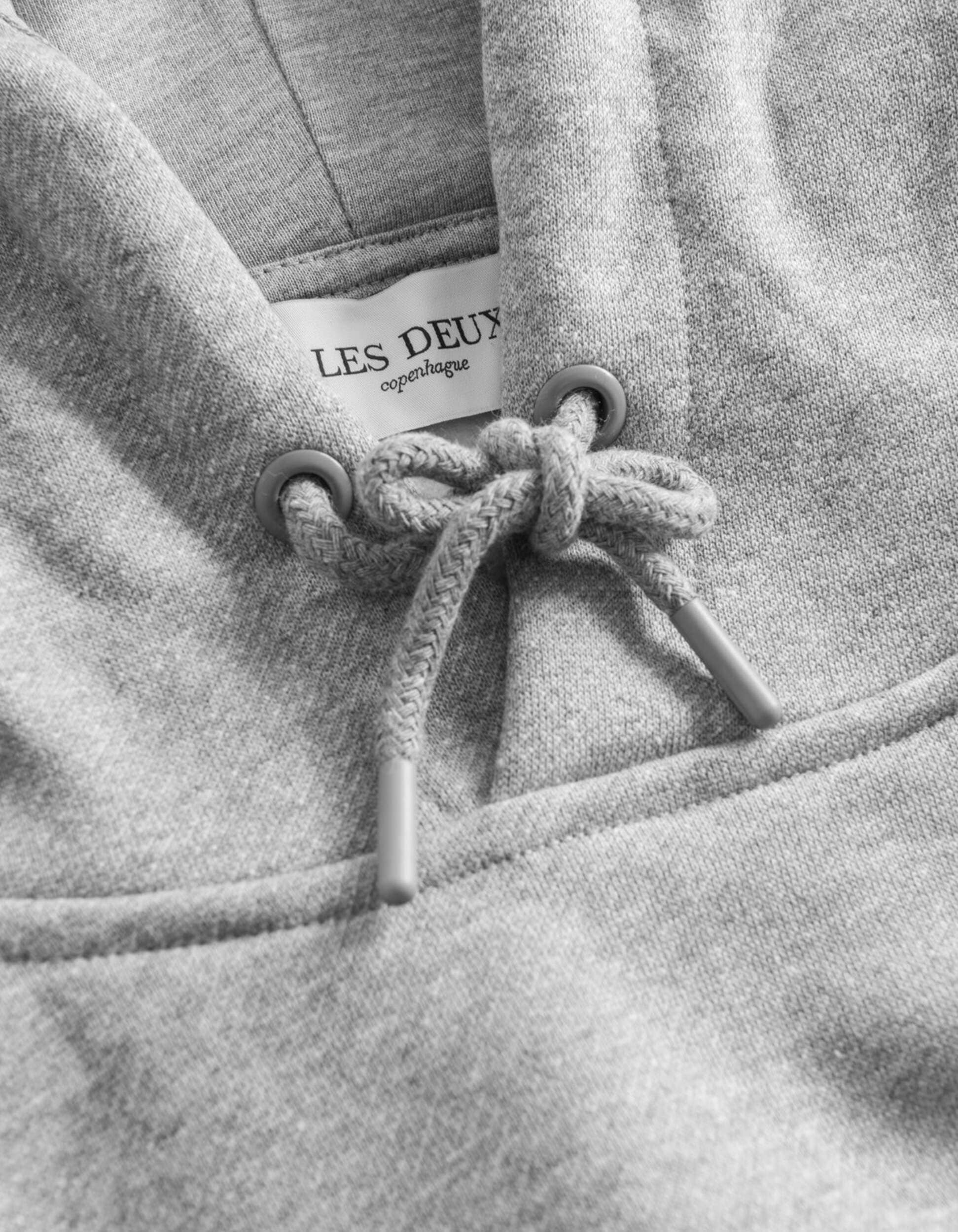 Sweatshirt de la marque Les Deux Crew couleur gris mélangé pour homme détail