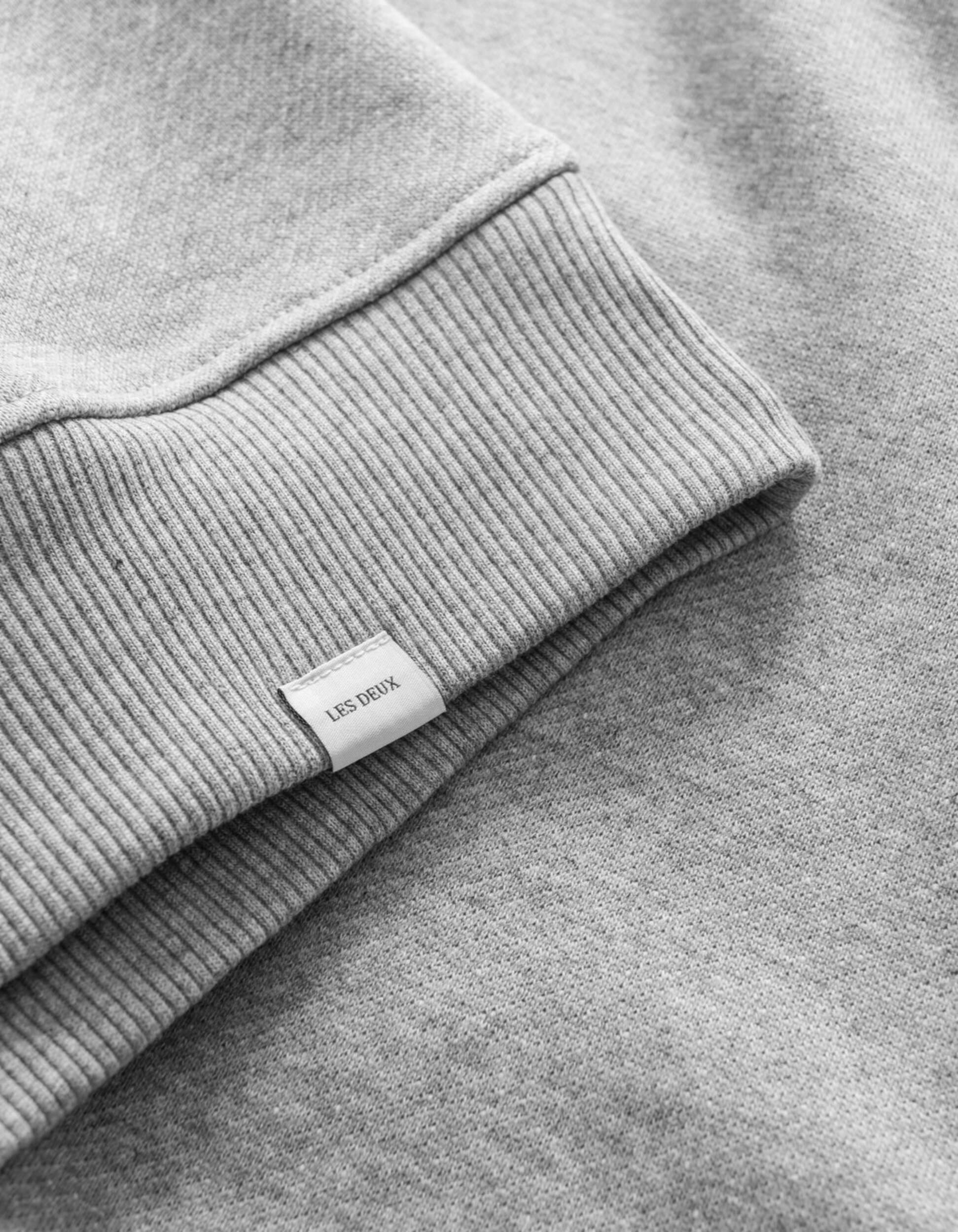 Sweatshirt de la marque Les Deux Crew couleur gris mélangé pour homme logo
