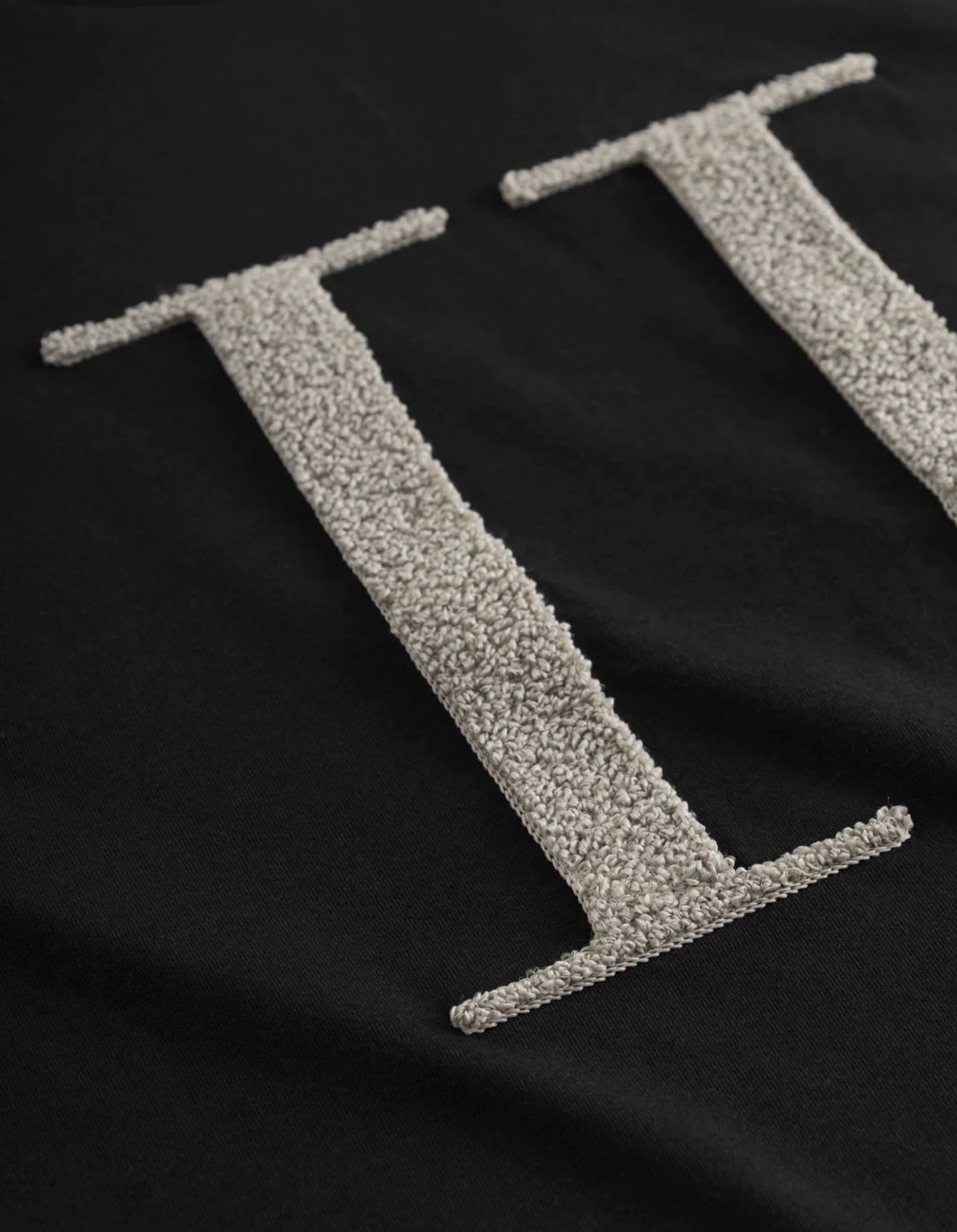T-shirt Enocre bouclé noir de la marque Les Deux logo