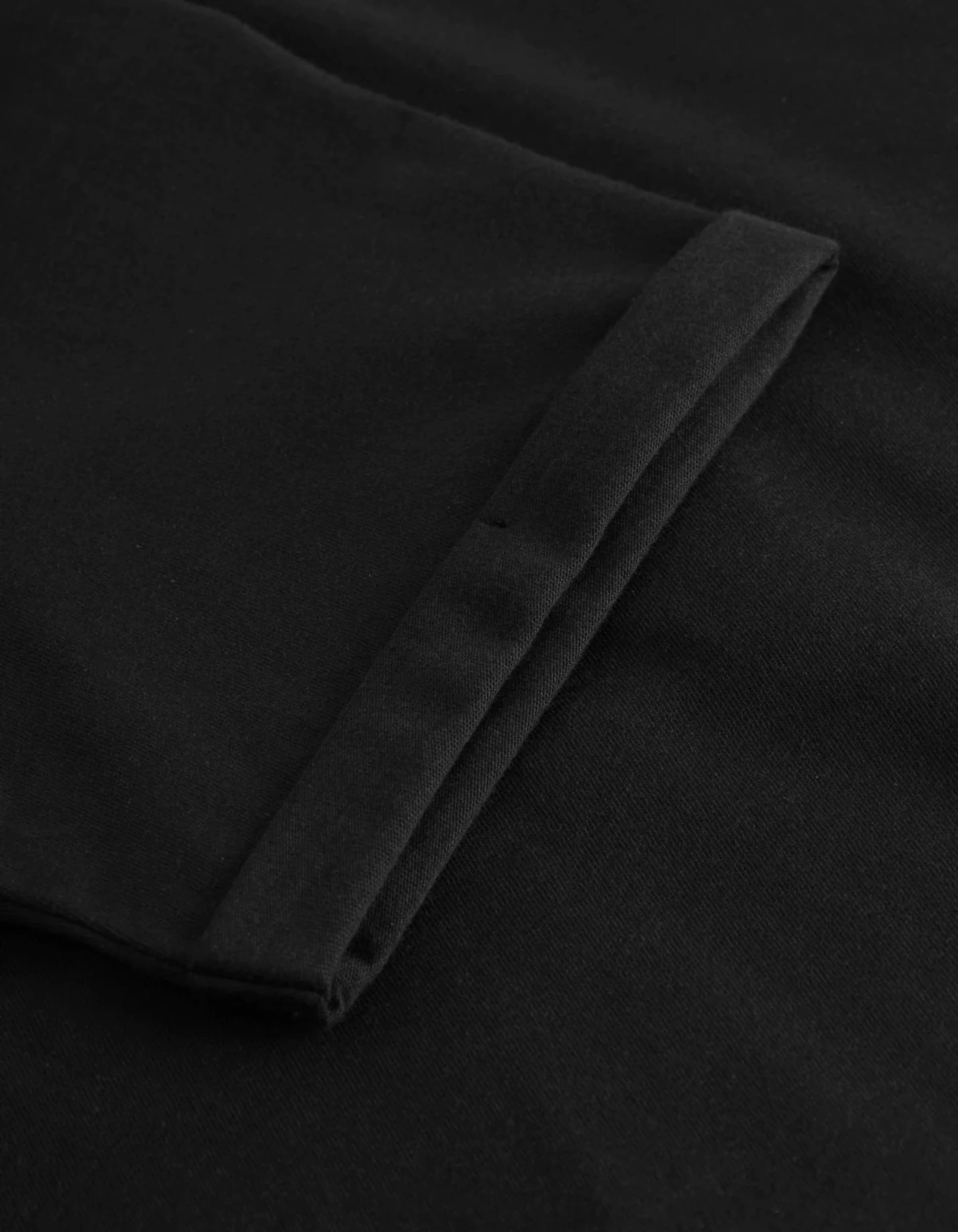 T-shirt Enocre bouclé noir de la marque Les Deux manche