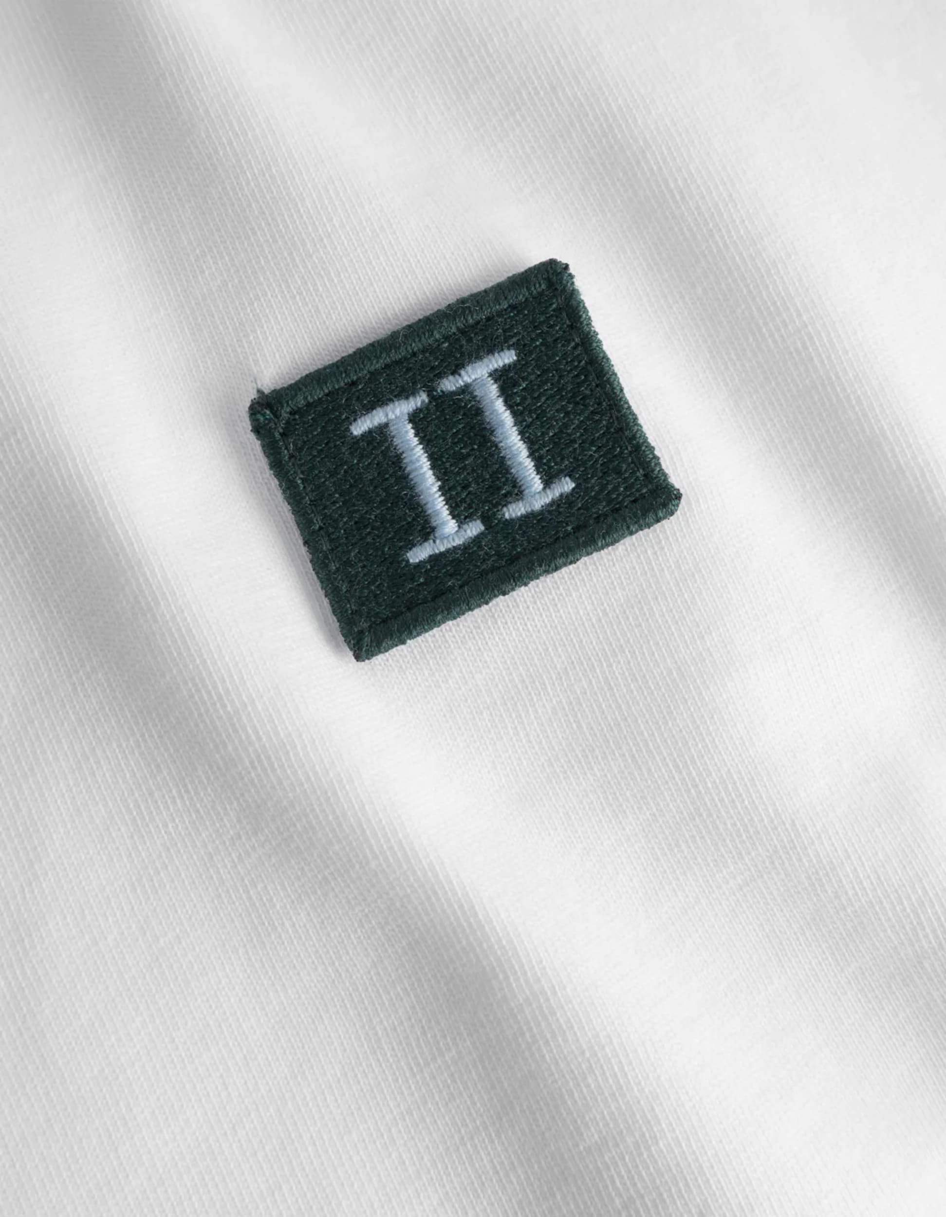 T-shirt Pièce blanc de la marque Les Deux pour homme broderie du logo