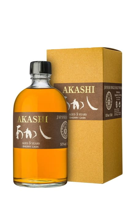 Whiskies du monde akashi single malt 5 ans boîte