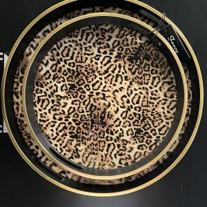 Plateaux rond Léopard - set 2