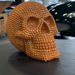 Tête de mort orange