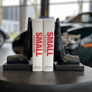 Serre livres main en résine