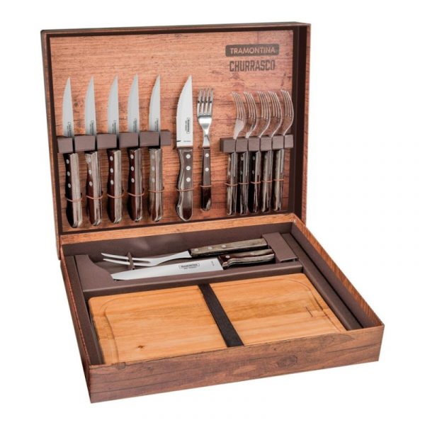 Malette pour barbecue Churrasco 15pcs